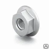 фото Гайка М10 со стопорным буртиком