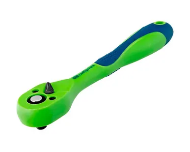 фото Ключ-трещотка двухкомпонентная рукоятка 3/8", Сибртех, 1 шт