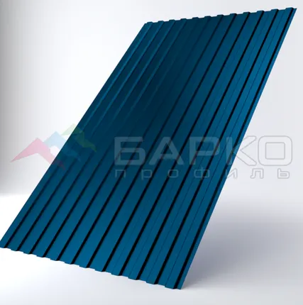 Фото №0 Профлист С-10 -1170 мм (1100 мм) 00000890/45 Водная синь RAL 5021 Полиэстер 0.45