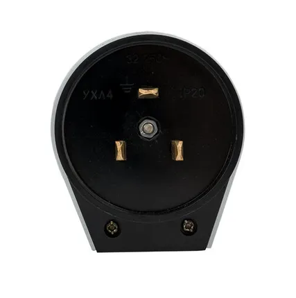 Фото №0 Вилка для разъема РШ-ВШ 32А 250В 2P PE карболитовая ч...