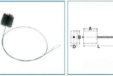 фото Спиральная щётка для чистки печей и котлов