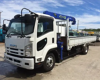 фото Бортовой грузовик с манипулятором isuzu forward 7124