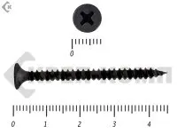 Фото №0 Саморез черный универсал 3,5х45 Средняя фасовка (500шт)