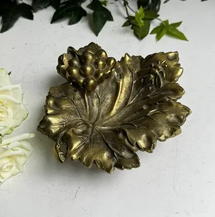 Фото №0 Чернильница винтажная латунь без чашечки 27 см Франция