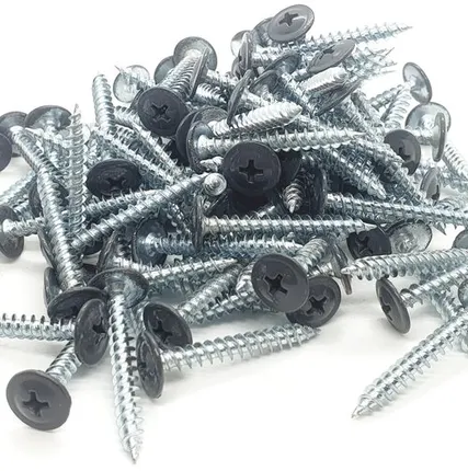 Фото №0 Саморез с прессшайбой 4.2х32 острый, графитовый серый (7024) 100шт