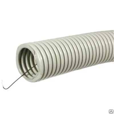 Фото №0 Труба гофрированная ПВХ d 63 с зондом ИЭК