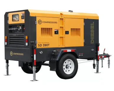 фото Дизельный винтовой компрессор ET-Compressors ET SD 390T-10 на шасси