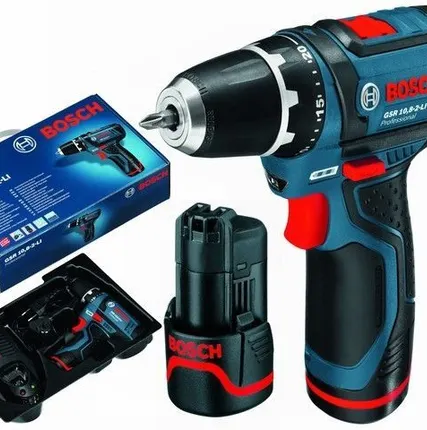 Фото №0 Дрель аккумуляторная BOSCH GSR 10,8-2-LI Professional 1.5 Ач КАРТОН