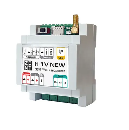 Фото №0 ZONT Термостат ZONT H-1V NEW (GSM, Wi-Fi, DIN), ML00005890