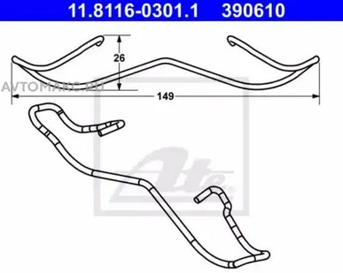 фото ATE Рем ком/ кт cуппорт тормозной