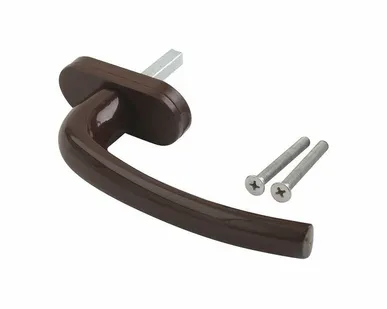 фото Ручка оконная алюминиевая "Tango" штифт 35 мм, 2 винта, коричневая