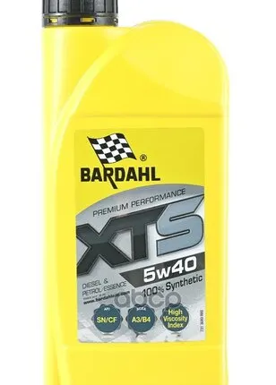 Фото №0 Bardahl 5W-40 Xts A3/B4, Api Sn/Cf 1L (Синт. Моторное Масло)