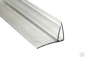 фото FP 4-6,8-10,16 мм профиль пристенный прозрачный 6 м