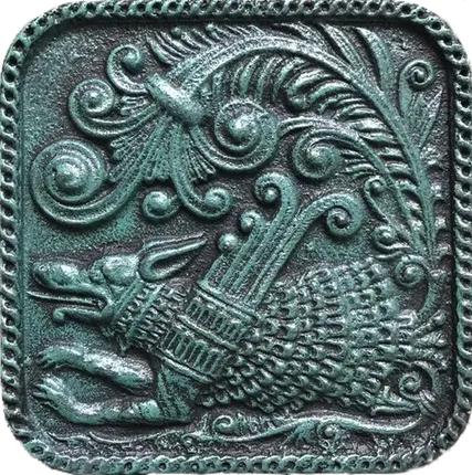 Фото №0 Чугунный изразец "Хорт"