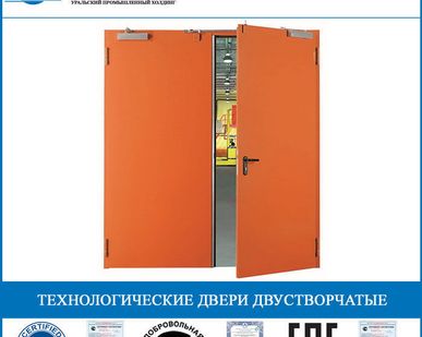 фото Технологические двери двустворчатые ТДД