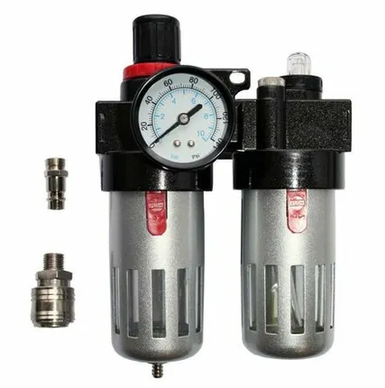 Фото №0 Регулятор давления с лубрикатором и фильтром, разъем EURO QUATTRO ELEMENTI