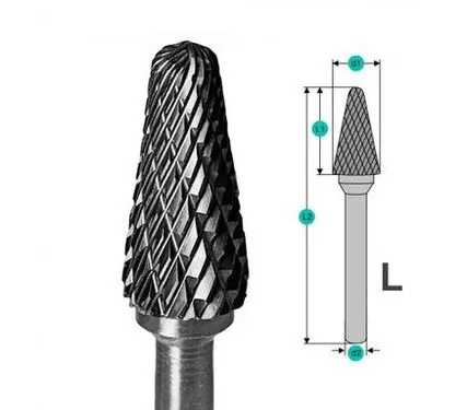 Фото №0 Шарошка (Борфреза) по металлу L10