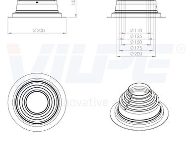 фото ROOFSEAL-3 110-200 Уплотнитель серый