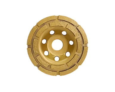 фото СТД-189 Алмазная чашка 125Т сегмент в два ряда (желтая) Е