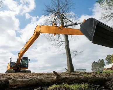 фото Длиннорукий экскаватор Case CX210B LR