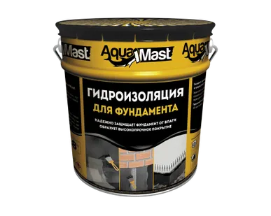 фото Мастика битумная AquaMast ведро 18кг