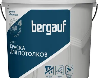 фото Краска вд пот 4,5л/6,8кг база А Bergauf Soffit полиакрил вн/раб (72) (под заказ) П '