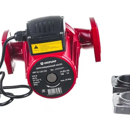 Фото №0 Циркуляционный насос фланцевый Unipump UPF 32-120 220 мм, 183 л/мин, 12 м напор, 83924