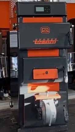 Фото №3 Угольный котел полуавтоматический Куппер Про Турбо 16 кВт, до 16 ч на одной загрузке, до 160 м2