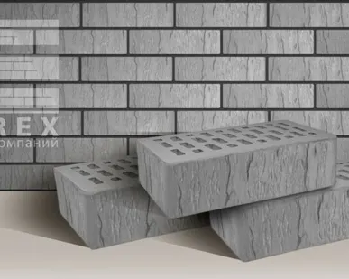 фото TEREX (Товарково) Кирпич лицевой керамический TEREX 1НФ Серый Шале 250x120x65