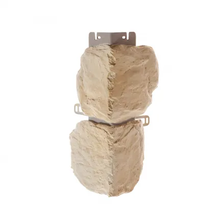 Фото №0 Угол фасадной панели «Альта-Профиль», бутовый камень Балтийский