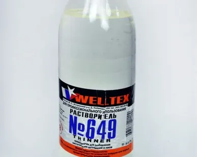 фото Растворитель №649 (стекло) 0,5л WELLTEX