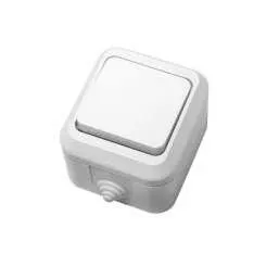 Фото №0 Выключатель 1-кл. ОП 10А IP44 п/герм. бел. Makel 18300