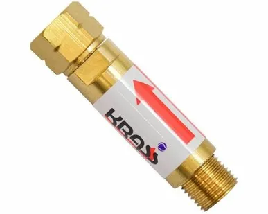 фото 43480 Затвор предохр ЗП-Г-20 на вход резака вх М16х1,5LH, вых М16х1,5LH (KRASS)