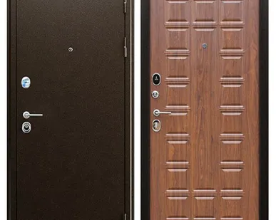 фото Входная дверь Спартак медный антик-орех темный АСД