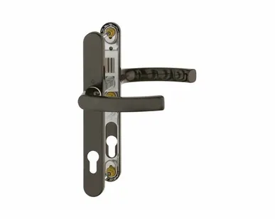 фото Гарнитур нажимной подпружиненный HOPPE Liege со сплошной накладкой (30/67-72), Коричневый F8707