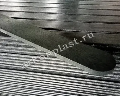 фото Полимерная доска для забора 15х75х980 черная