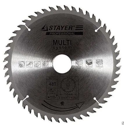 Фото №0 Диск STAYER "FAST CUT" пильный по дереву, 200мм х 32-30-20-16мм х 24Т