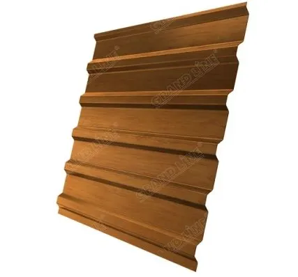 Фото №0 Профнастил С20В 0,45 Print-double Elite Golden Wood