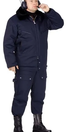 Фото №0 Куртка мужская меховая синяя