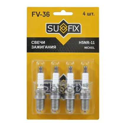 Фото №0 Свеча Зажигания (Nickel) SUFIX арт. FV36