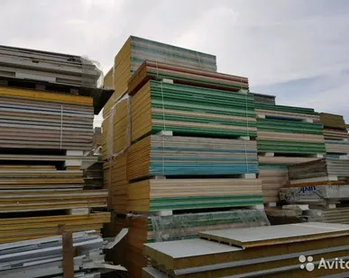 фото Сэндвич панели ппу100 б/у, 2,31 м