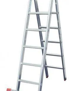 фото Стремянка двусторонняя шарнирная TRIMATIC, 2 х 8 перекладин