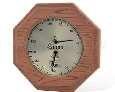 фото Термогигрометр SAWO Восьмиугольник 241-THD (кедр)