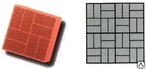 фото Пластиковая форма «ALPHA» Польша Квадрат «8 кирпичей»