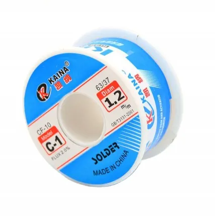 Фото №0 Припой KAINA C1 1.2мм Sn63/Pb37 с флюсом CF-10 80гр