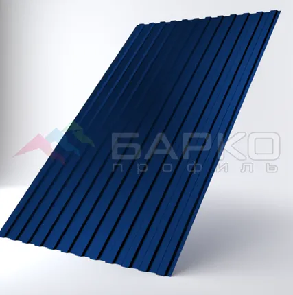 Фото №0 Профлист С-10 -1170 мм (1100 мм) 00000314/5 RAL 5002 Полиэстер 0.5