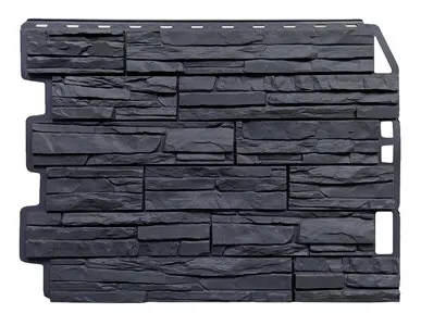 фото Фасадные панели FINEBER СКОЛ (Асфальт)