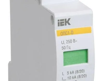 фото Ограничитель перенапряжения ОПС1-C 1P ИЭК MOP20-1-C