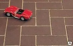 фото Брусчатка "Кирпичик" 200х100х60 Коричневый, м2