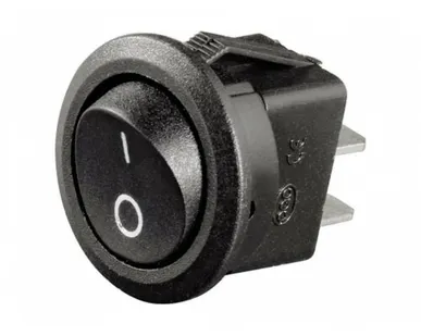 фото Выключательклавишный черный RWB-212 REXANT